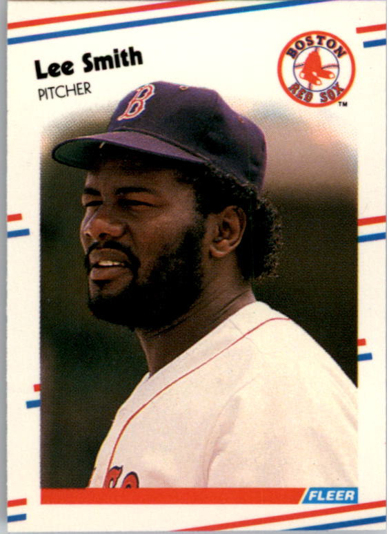 1988 Fleer Mini Baseball Cards 009      Lee Smith